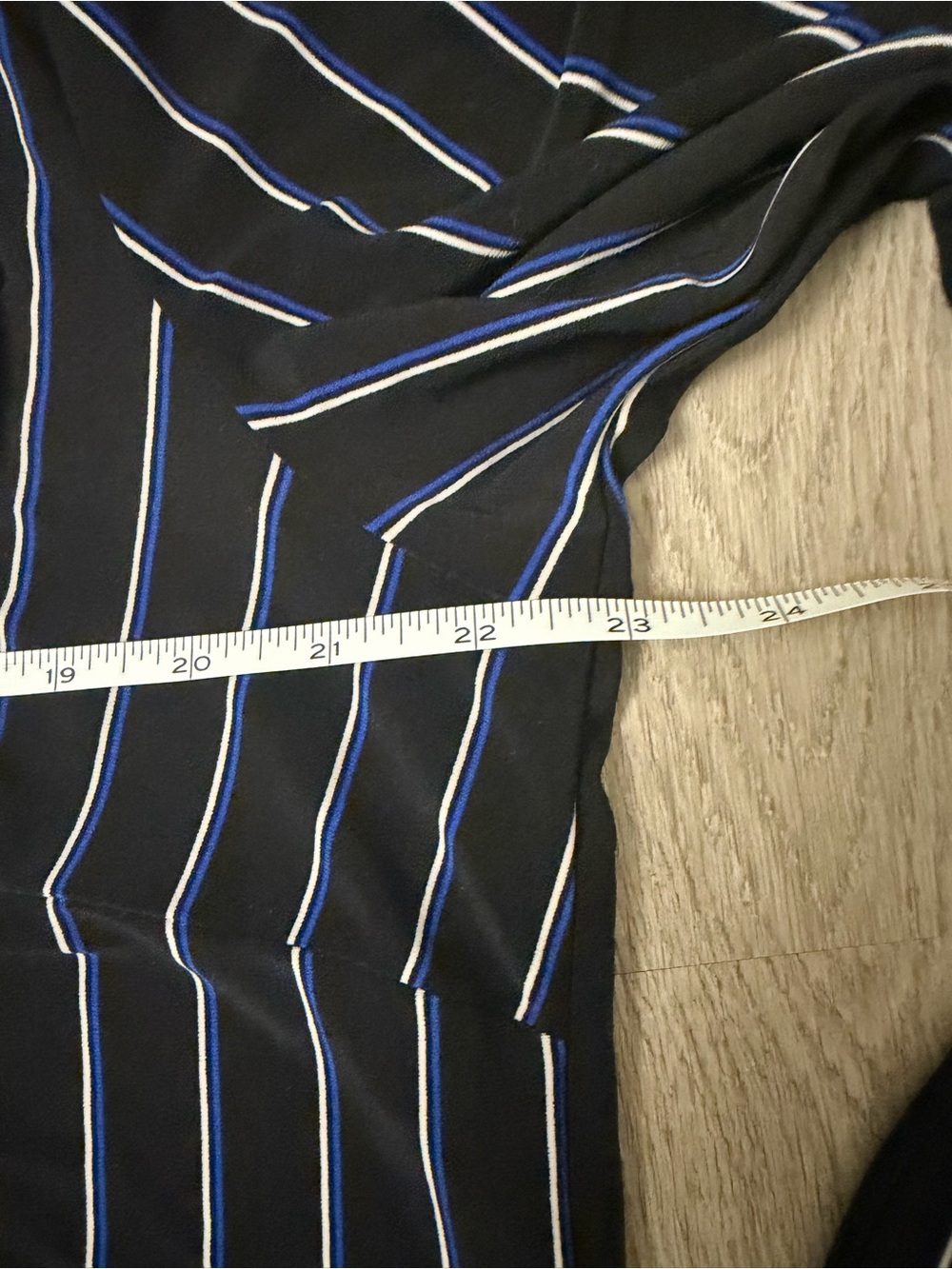 Lauren Ralph Lauren Black Maxi Shirt Dress with Blue Stripes - Picture 5 of 5